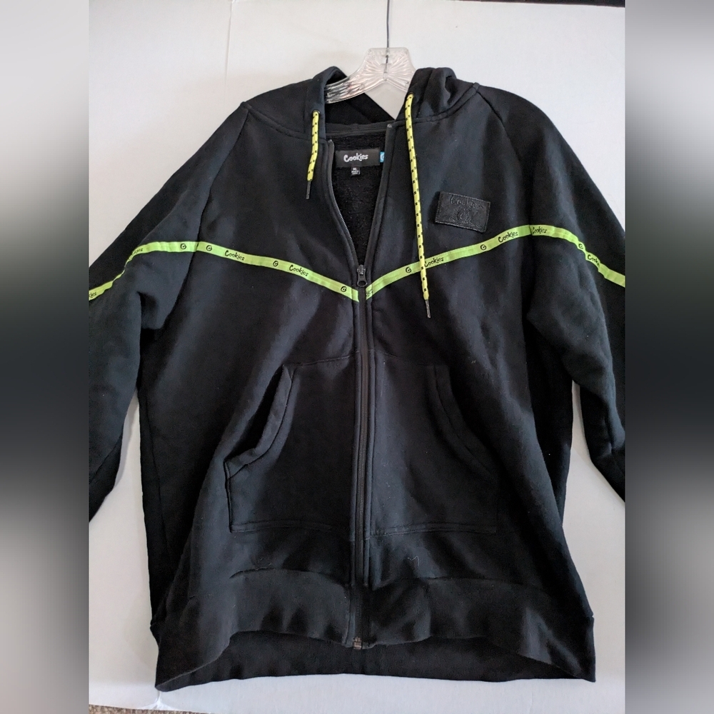 Cookies Hoodie Black And Neon. Size XL.